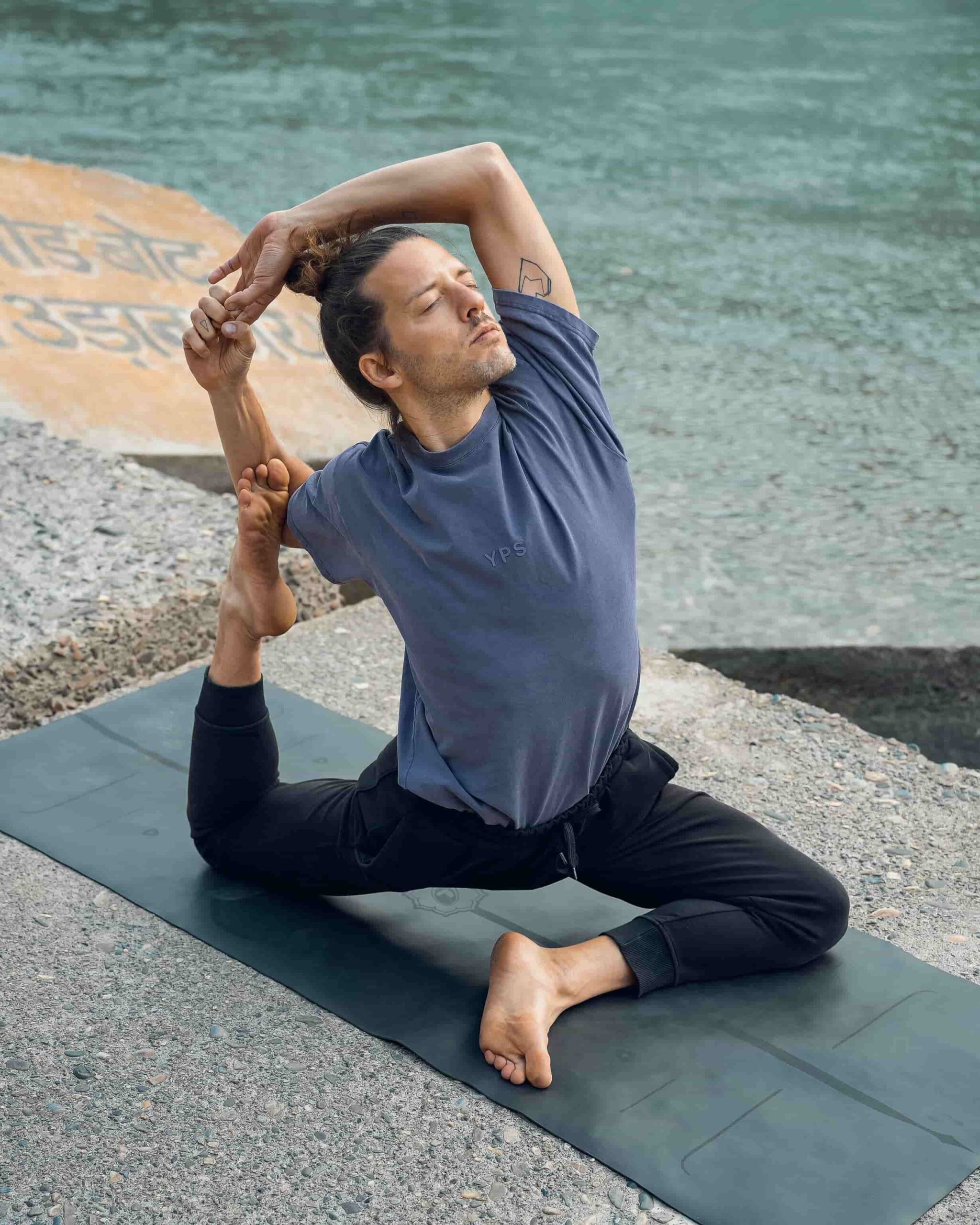 Yoga near ganges